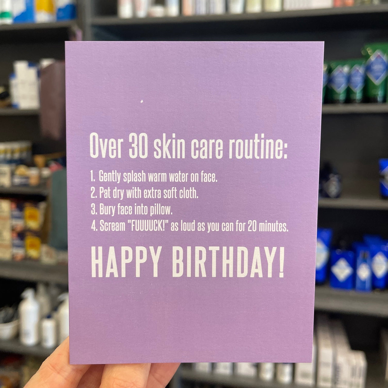Over 30 Skin Routine Card