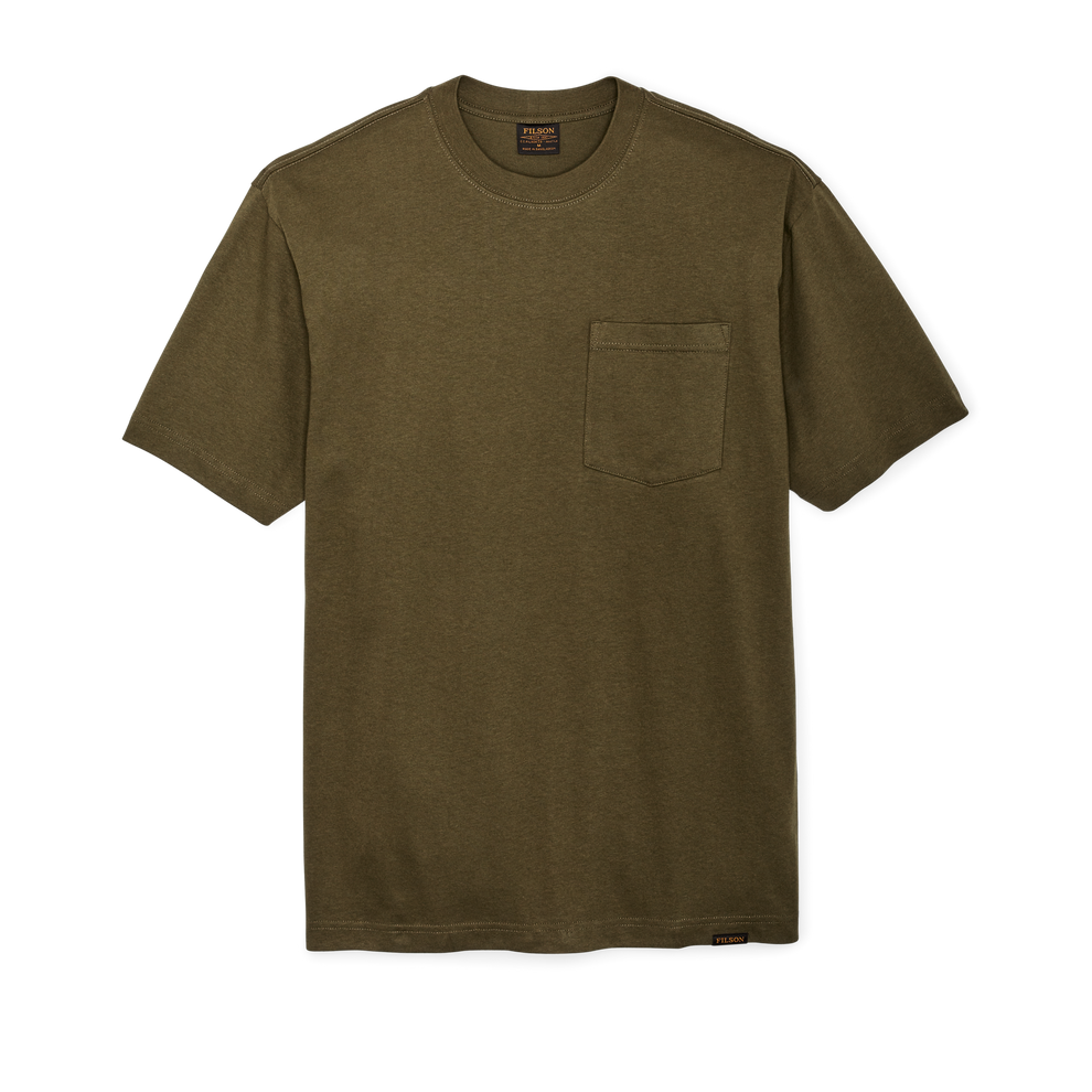 S/S Frontier Solid One Pocket T-Shirt | Dark Olive