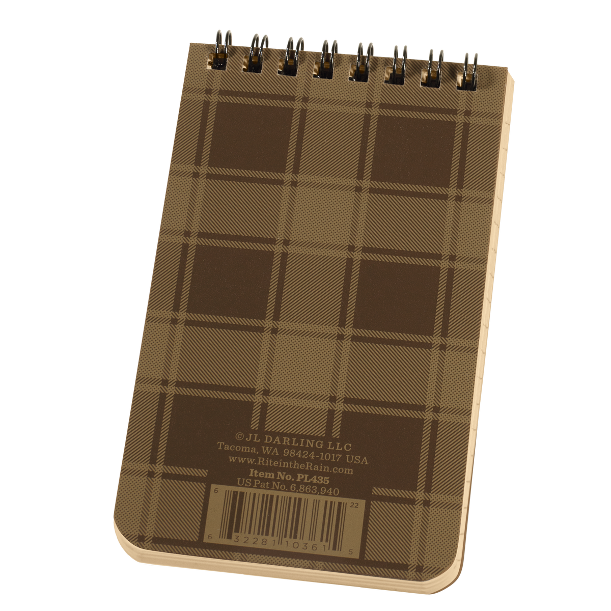 Spiral Plaid Notebook
