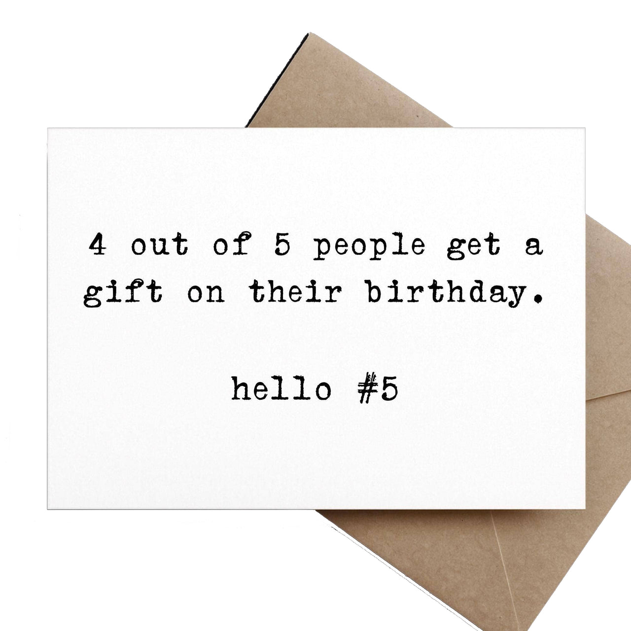 4 out of 5 People Card