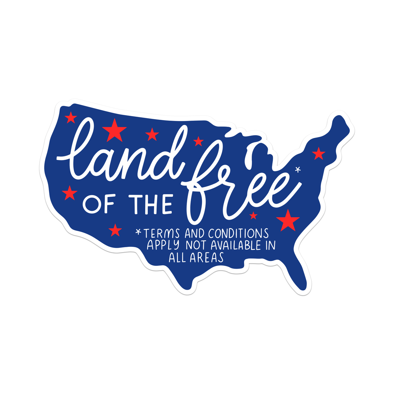Land of The Free Sticker