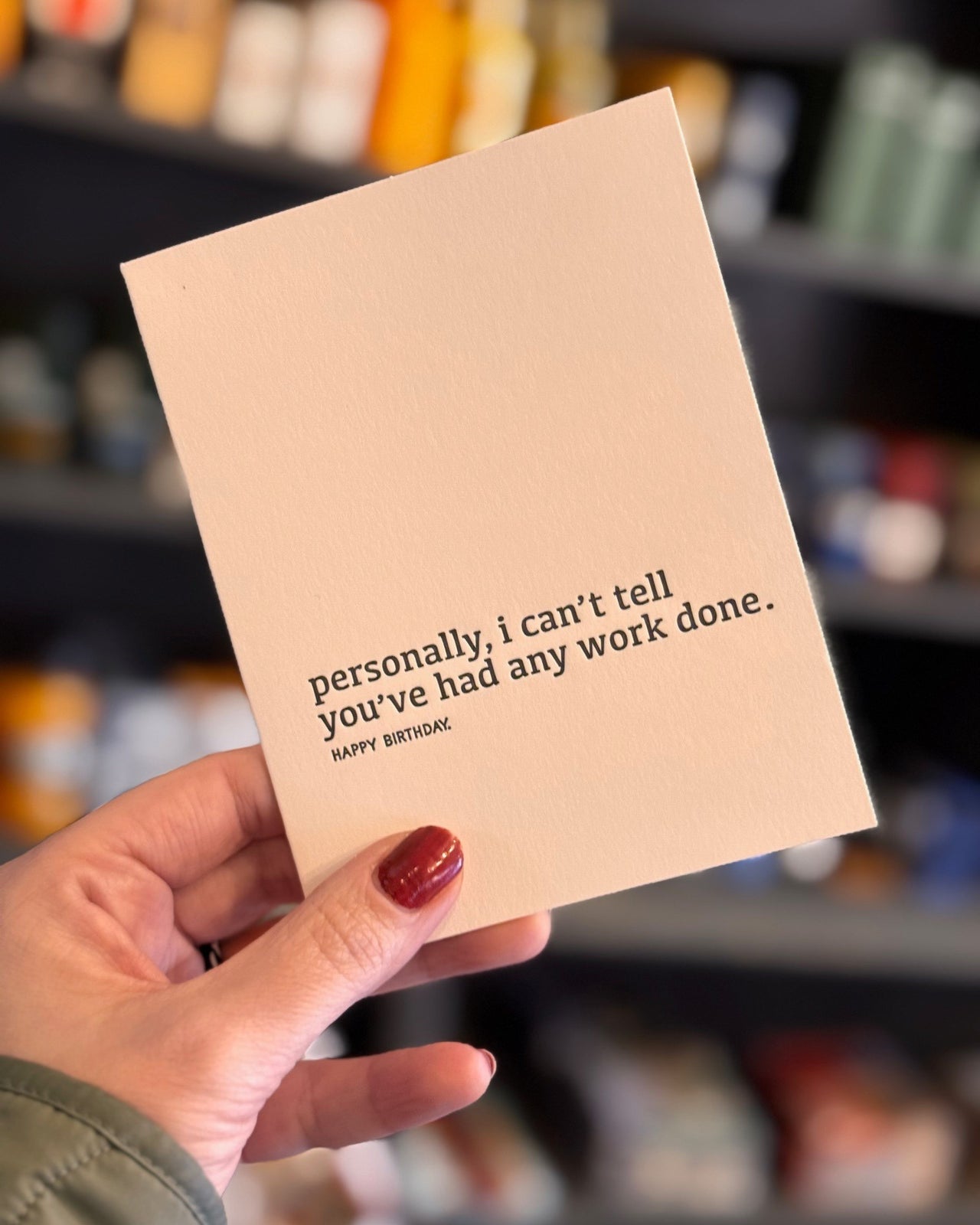 I Can't Tell Card
