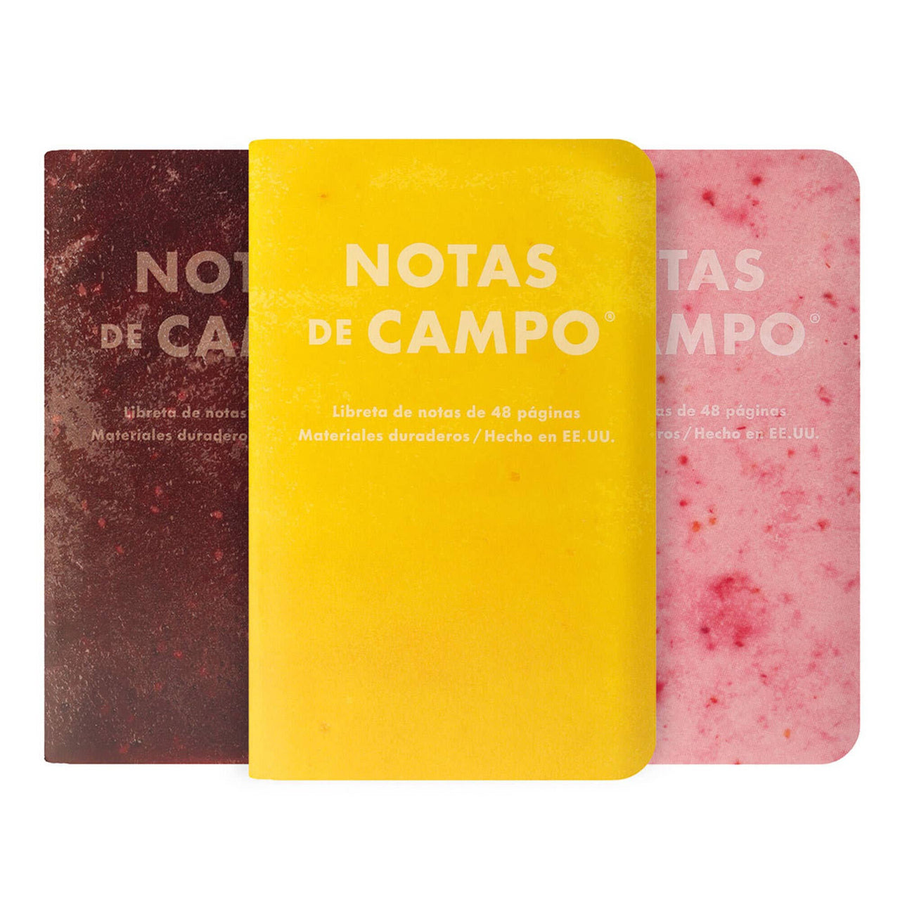 Paletas Memo Books | Yellow, Garnet, Pink