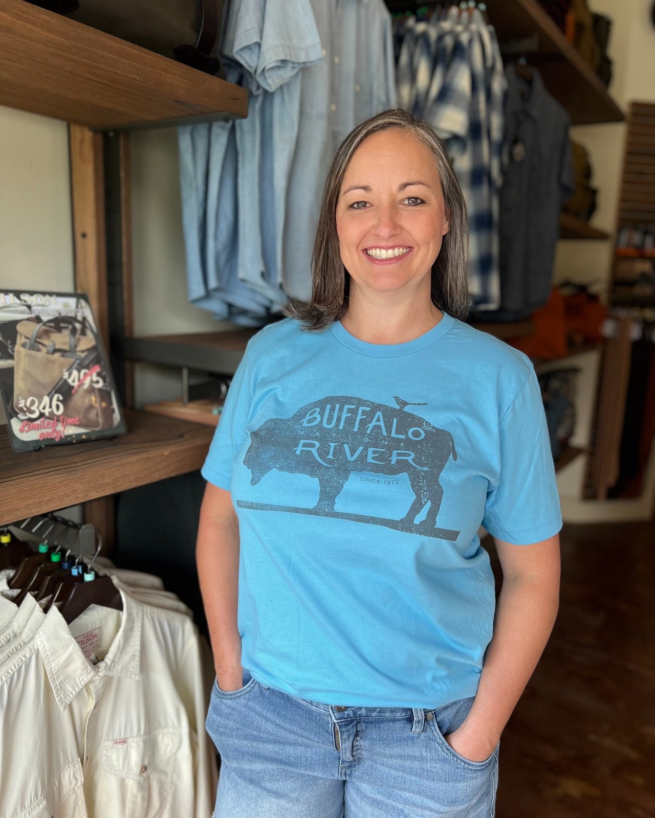 Buffalo River Tee | Blue