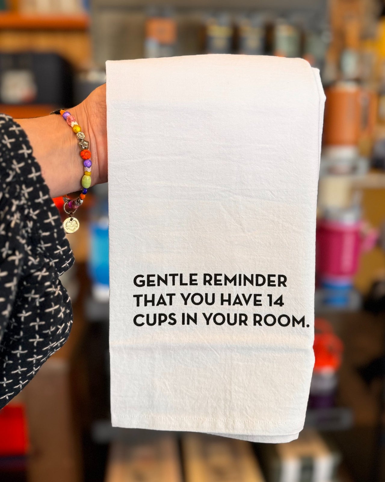 14 Cups Tea Towel