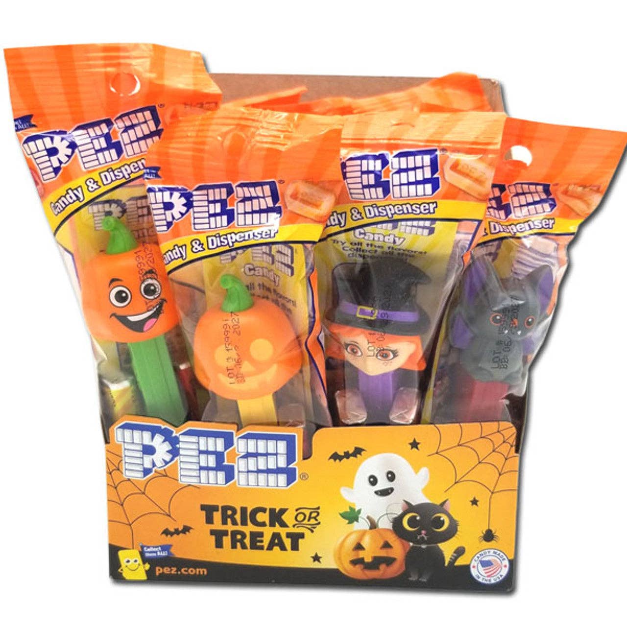 Pez Halloween Candy Dispenser & Candy