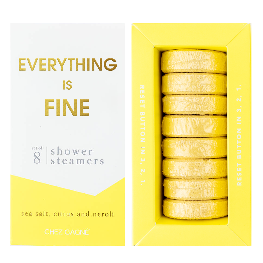 Everything is Fine Shower Steamers | Sea Salt, Citrus & Neroli
