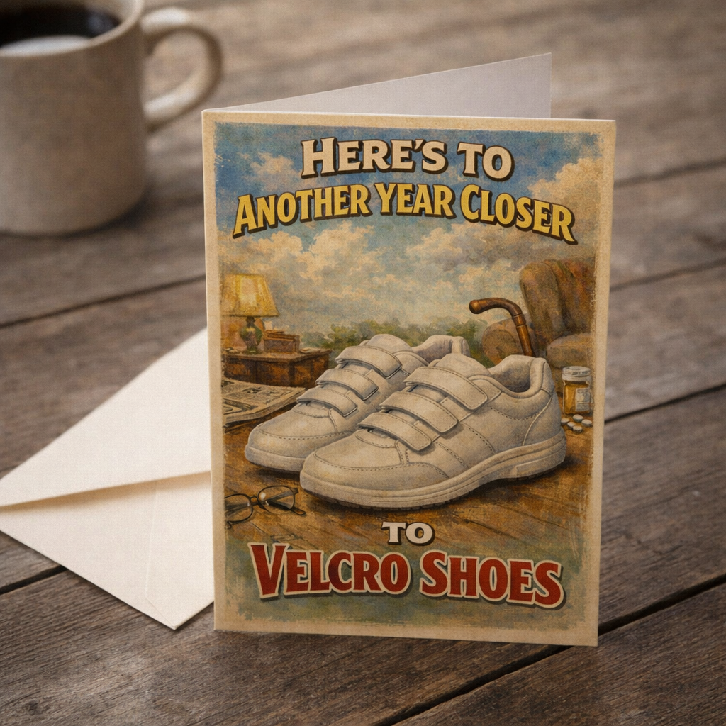 Velcro Shoes Card