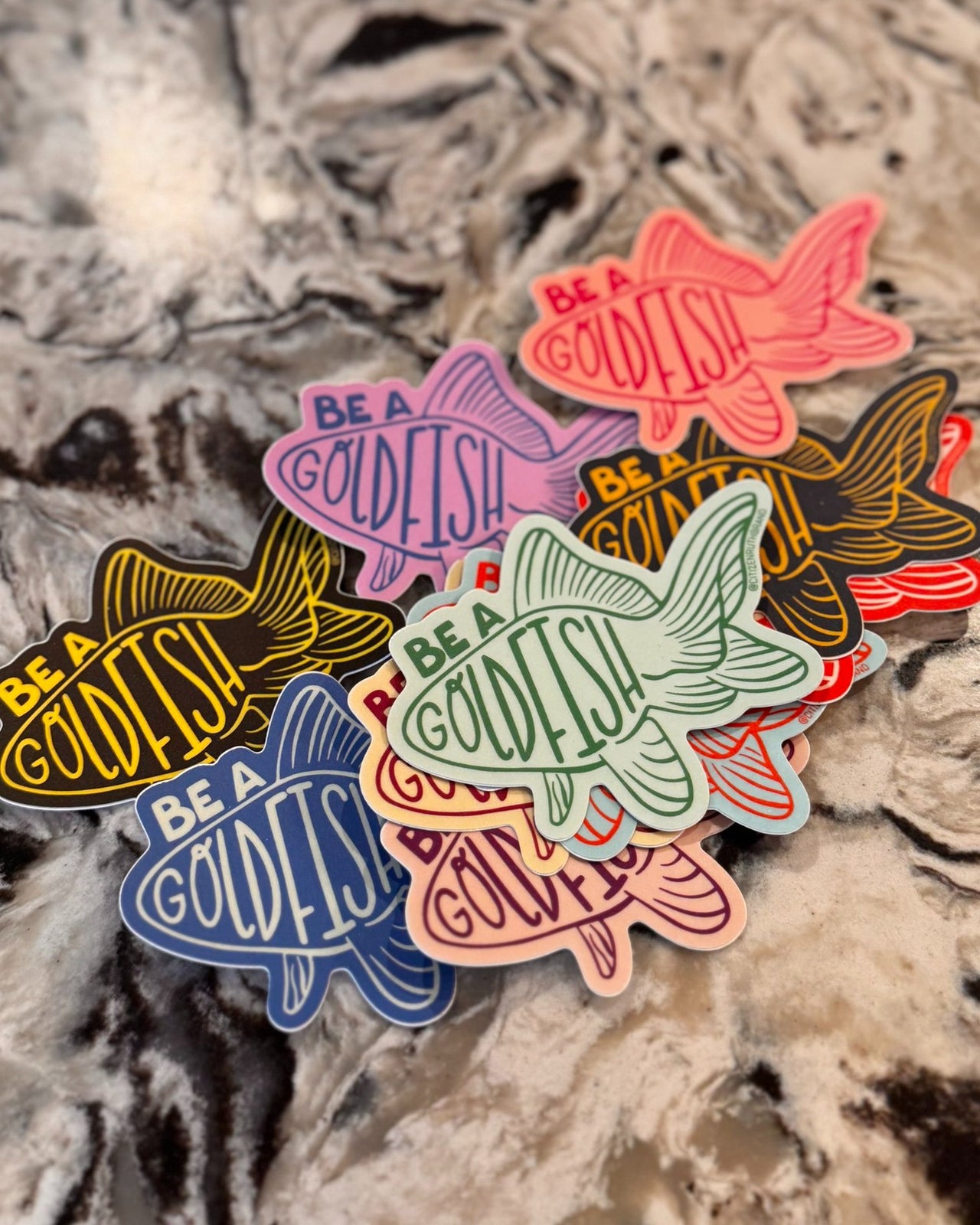 Be A Goldfish Sticker