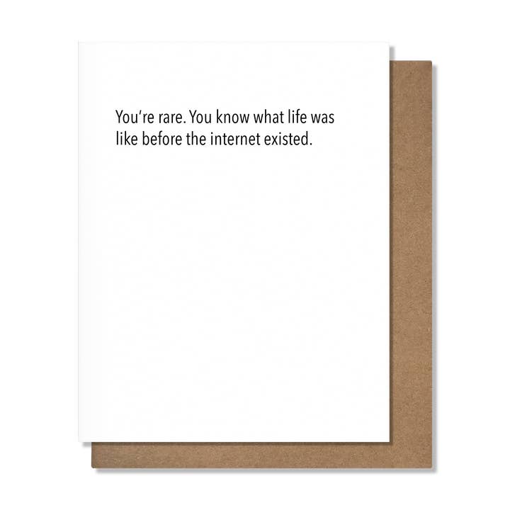 Life Before The Internet Card