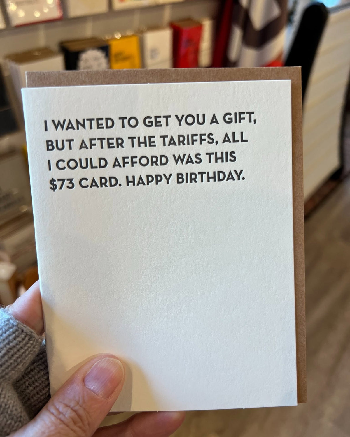 Tariffs Card