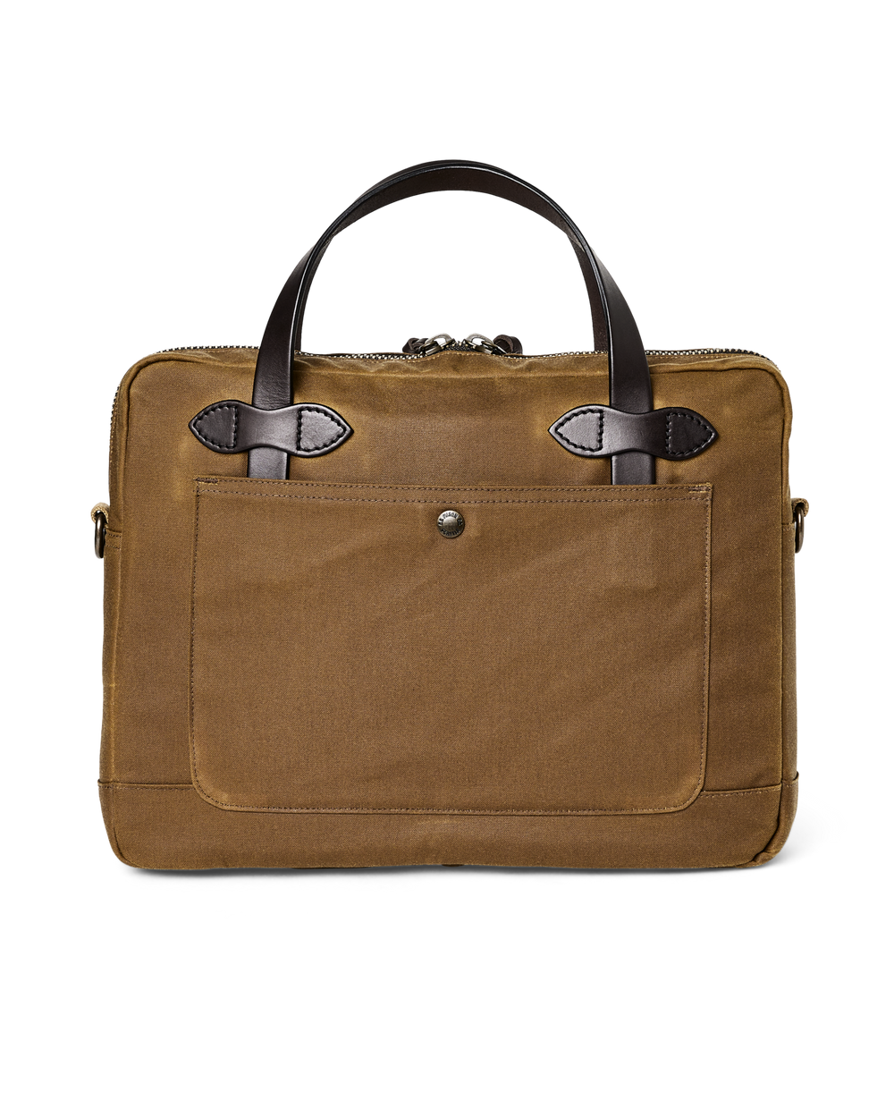 Tin Cloth Compact Briefcase | Dark Tan