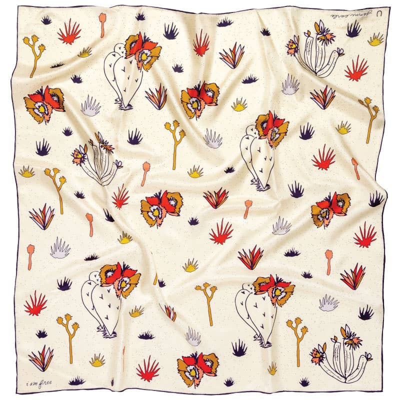 “I Am Free” Silk Scarf