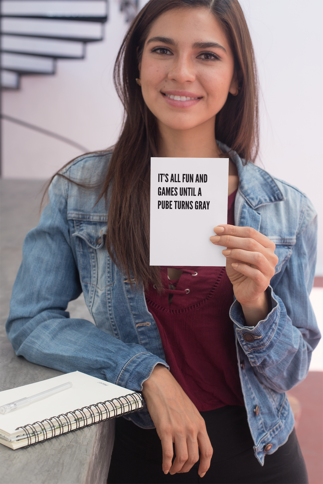 It's All Fun and Games Until a Pube Turns Gray Card