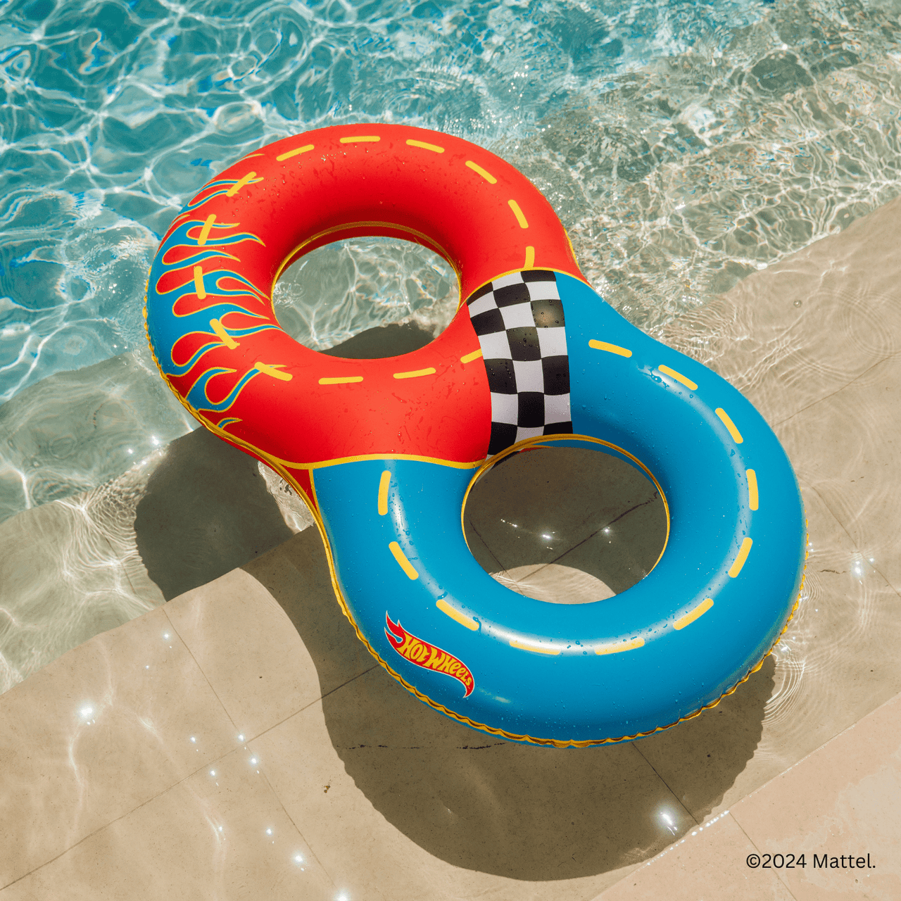 FUNBOY x Hot Wheels Kids Racetrack Double Tube Float