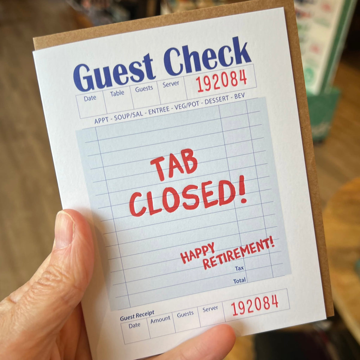 Tab Closed Card