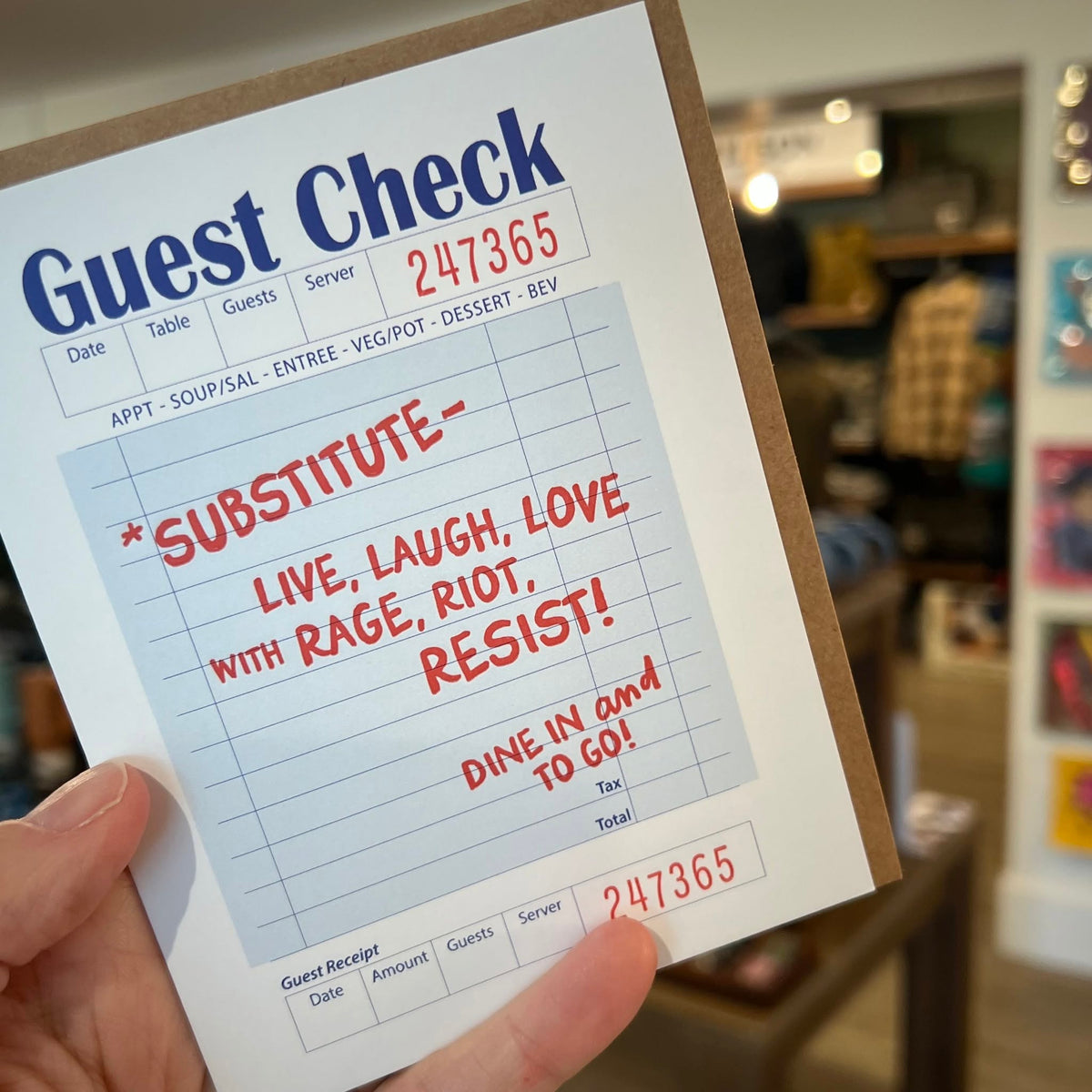 Substitute Card