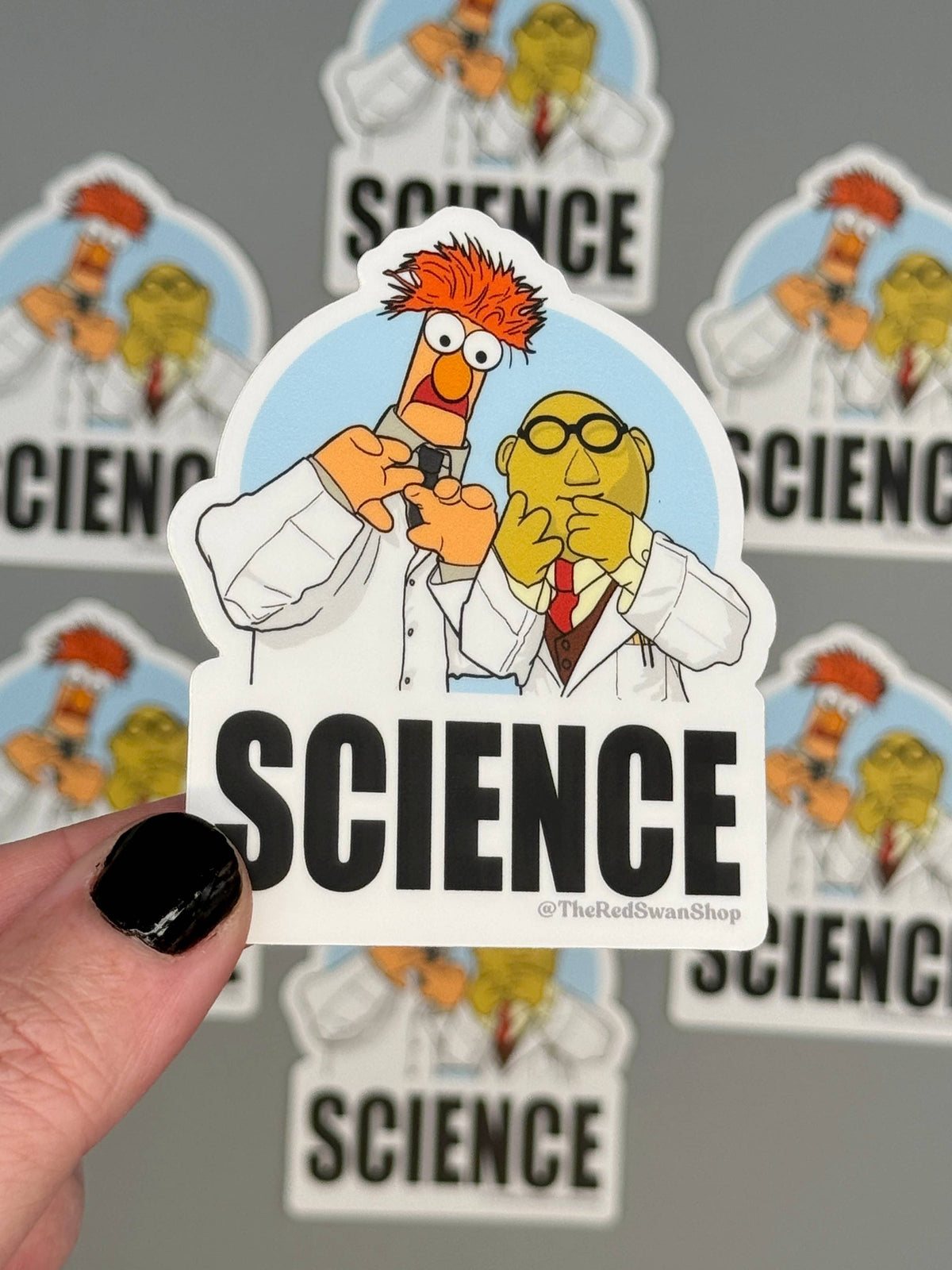 Bunsen and Beaker Sticker
