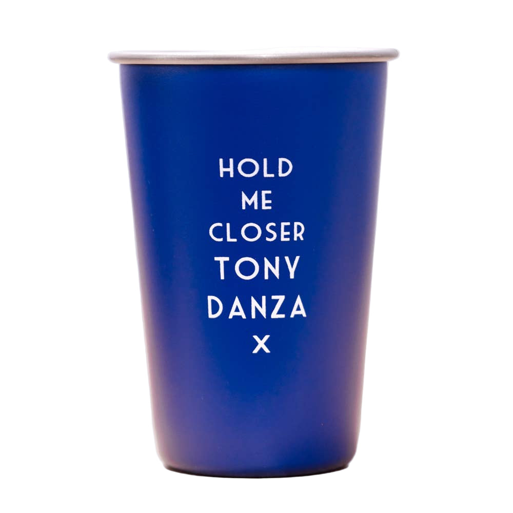Hold Me Closer Tony Danza Pint Glass | Blue