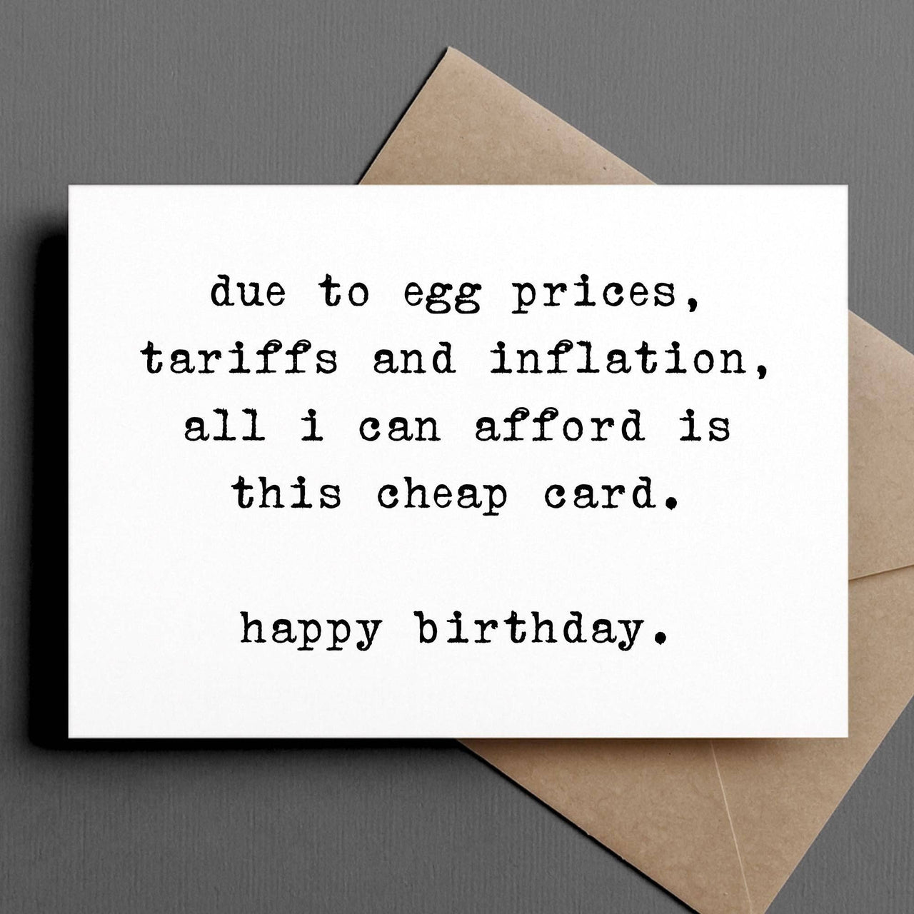 Egg Prices, Tariffs And Inflation Card