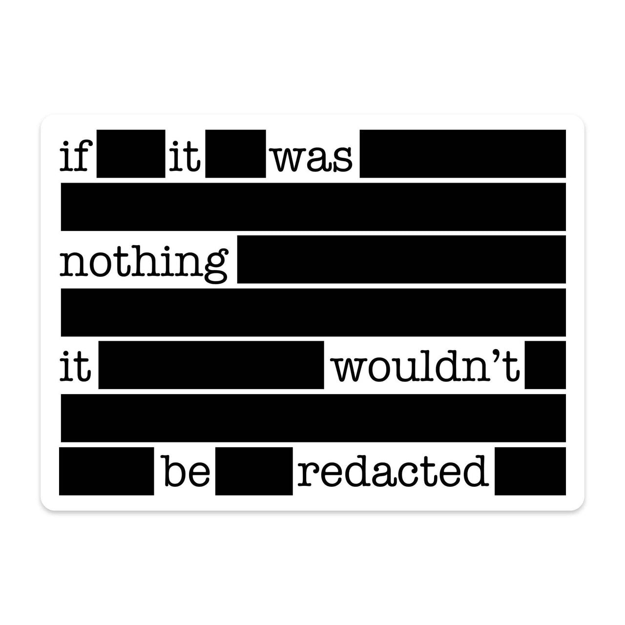 Redacted Sticker