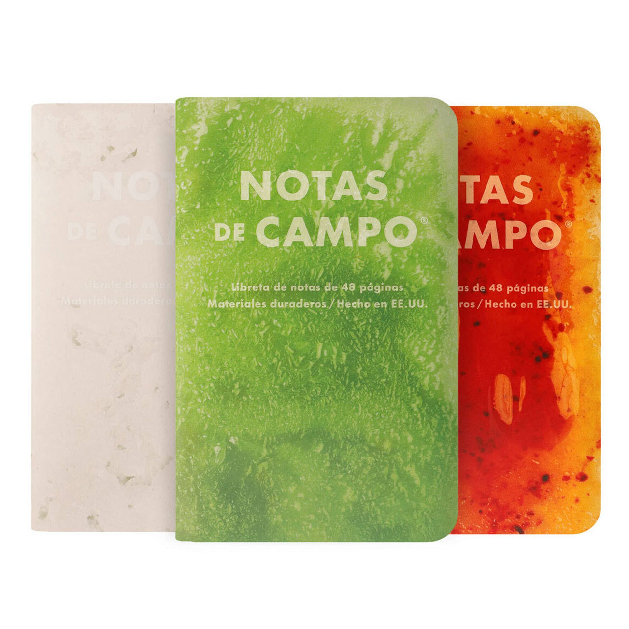 Paletas Memo Books | Green, White Red