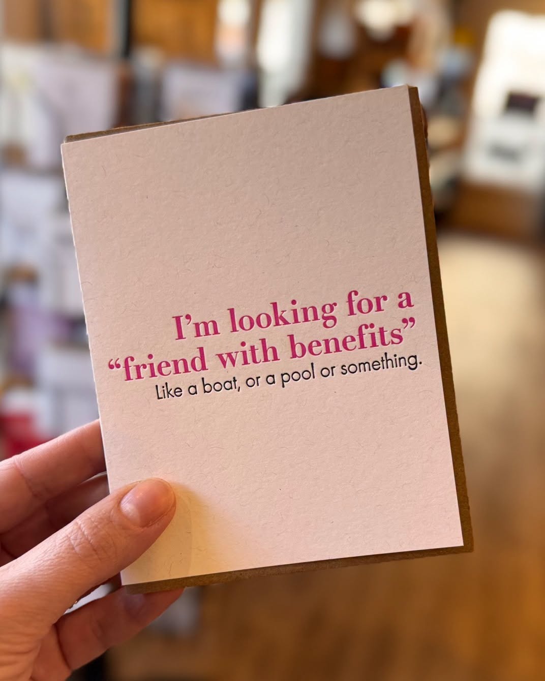 Friends With Benefits Greeting Card