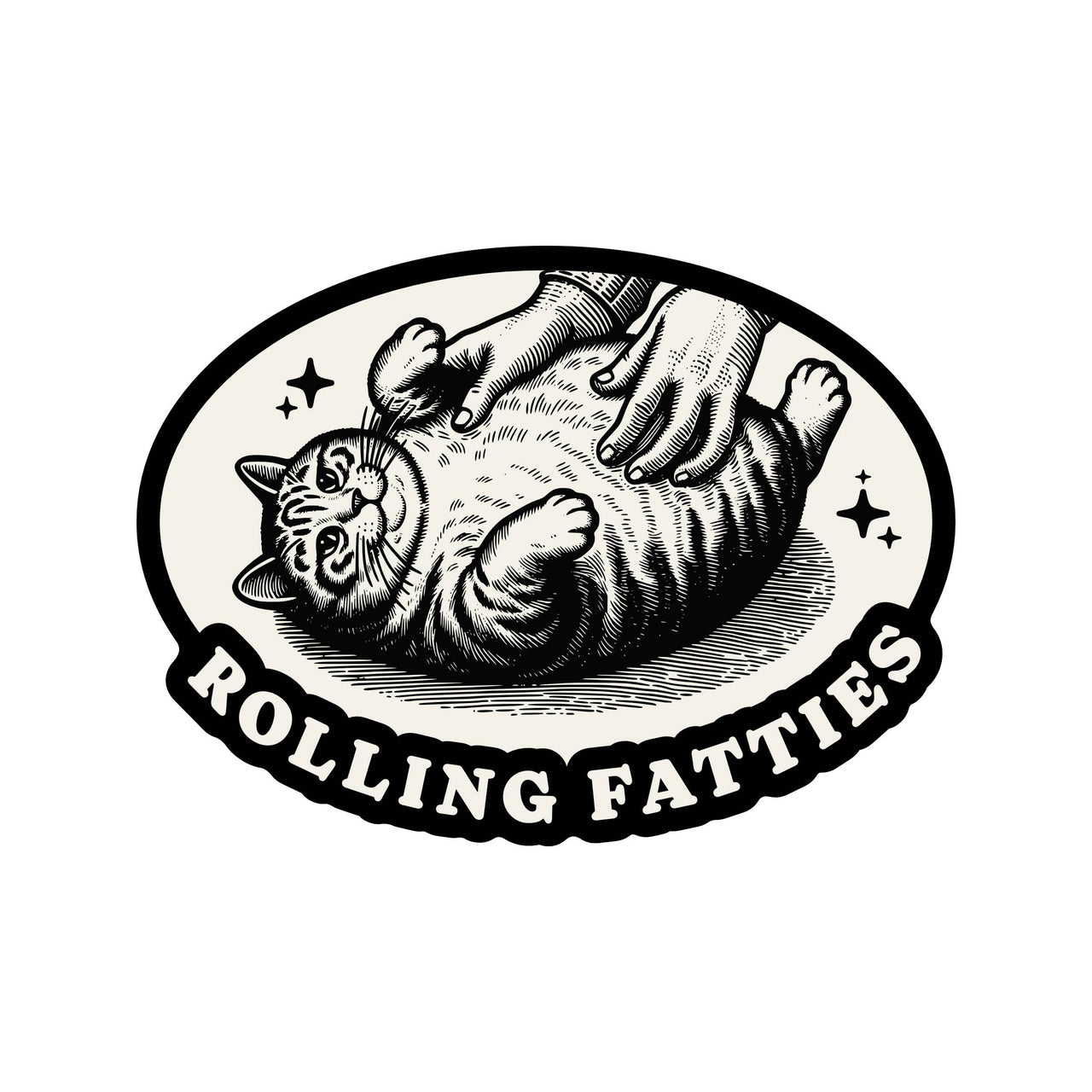 Fat Cat Feline Sticker