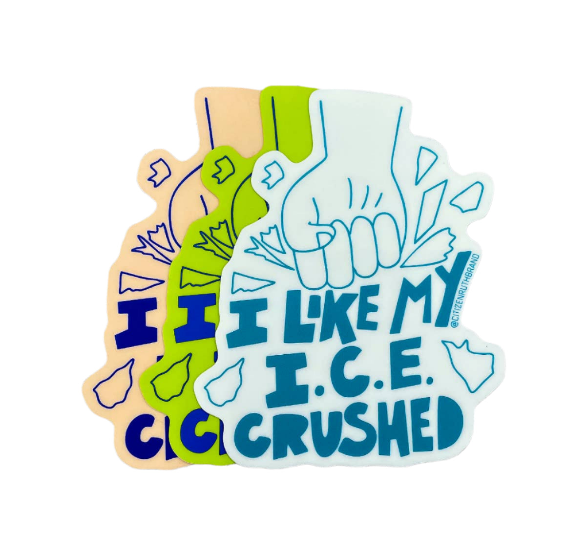 I Like My I.C.E. Crushed Sticker