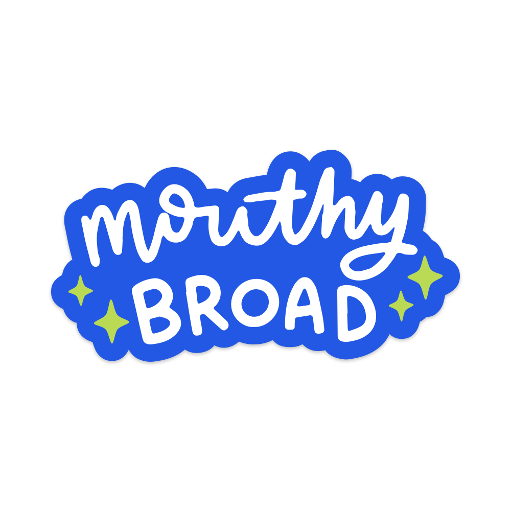 Mouthy Broad Sticker