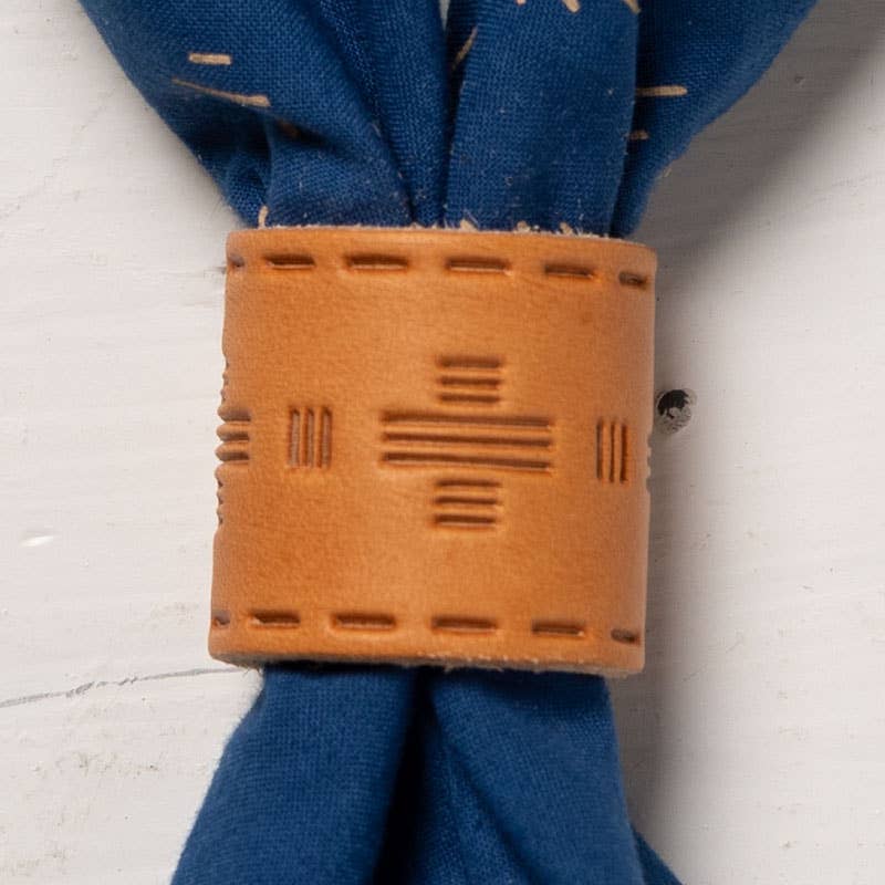 Leather bandana slide | Tooled