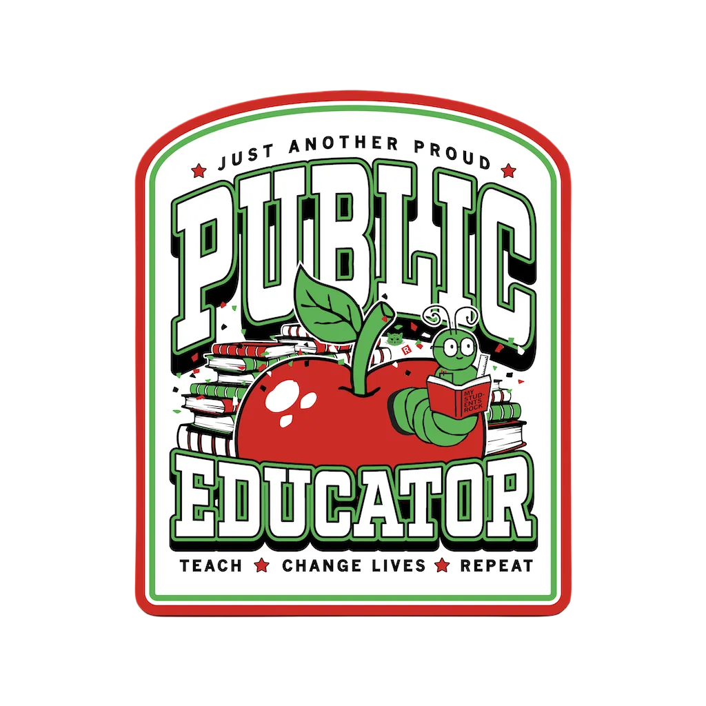 Public Educator Max Collegiate Sticker