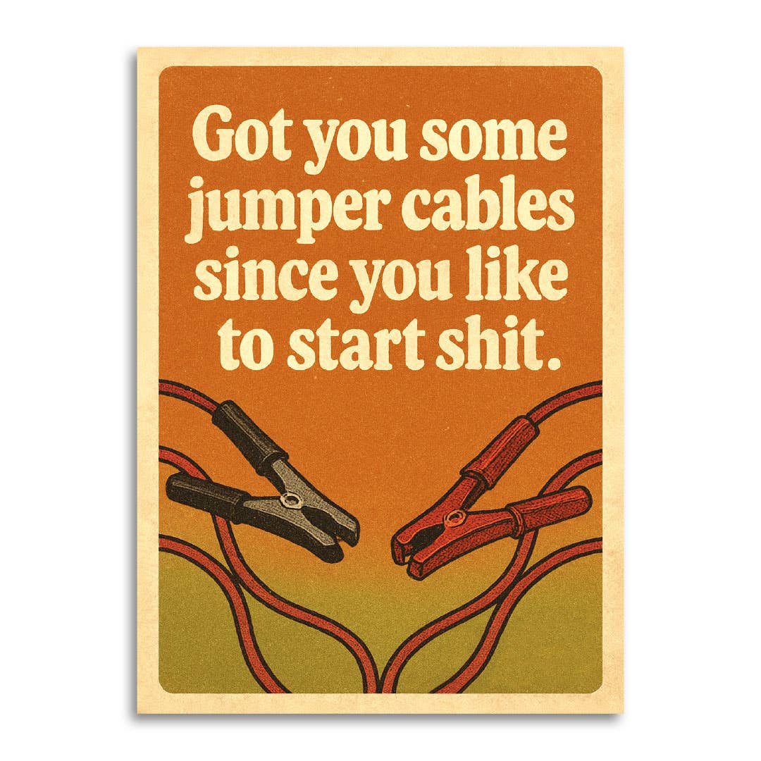 Jumper Cables Card