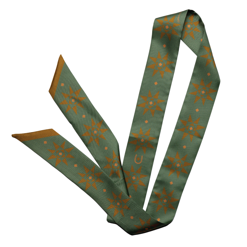 Love Your Neighhor Silk Twilly Scarf