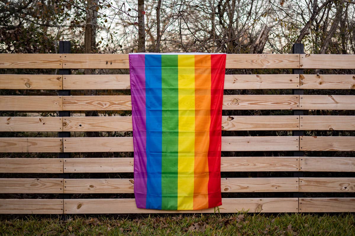 Rainbow LGBTQ Pride Flag: 3ft x 5ft with Grommets