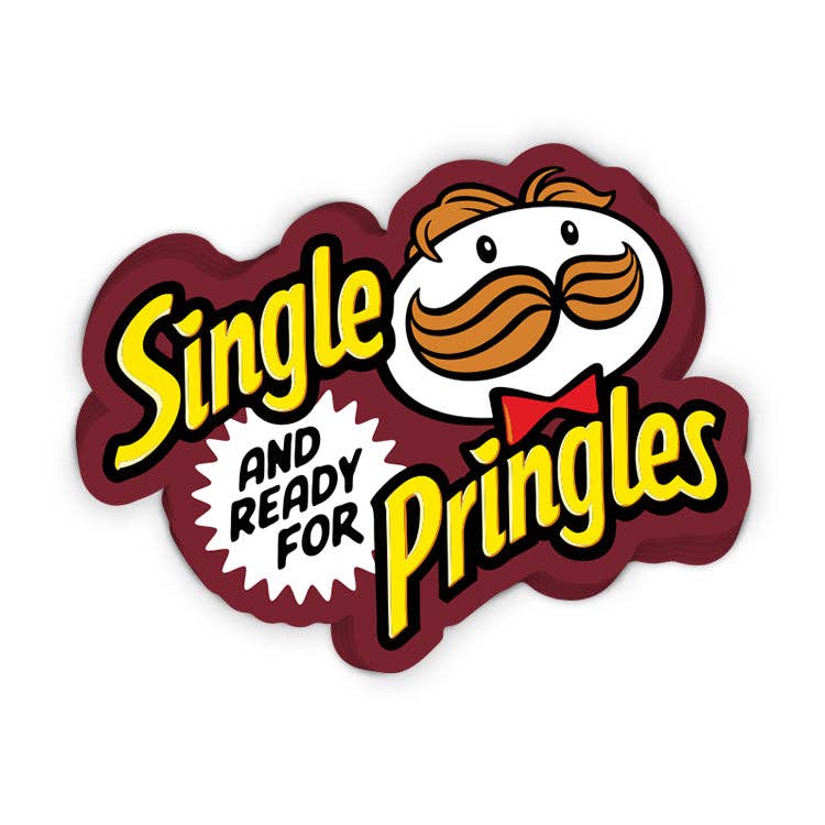 Single and Ready for Pringles Sticker