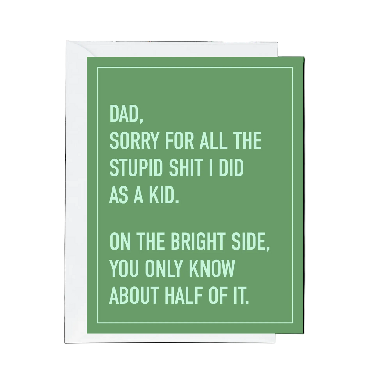 Stupid Shit as a Kid Card