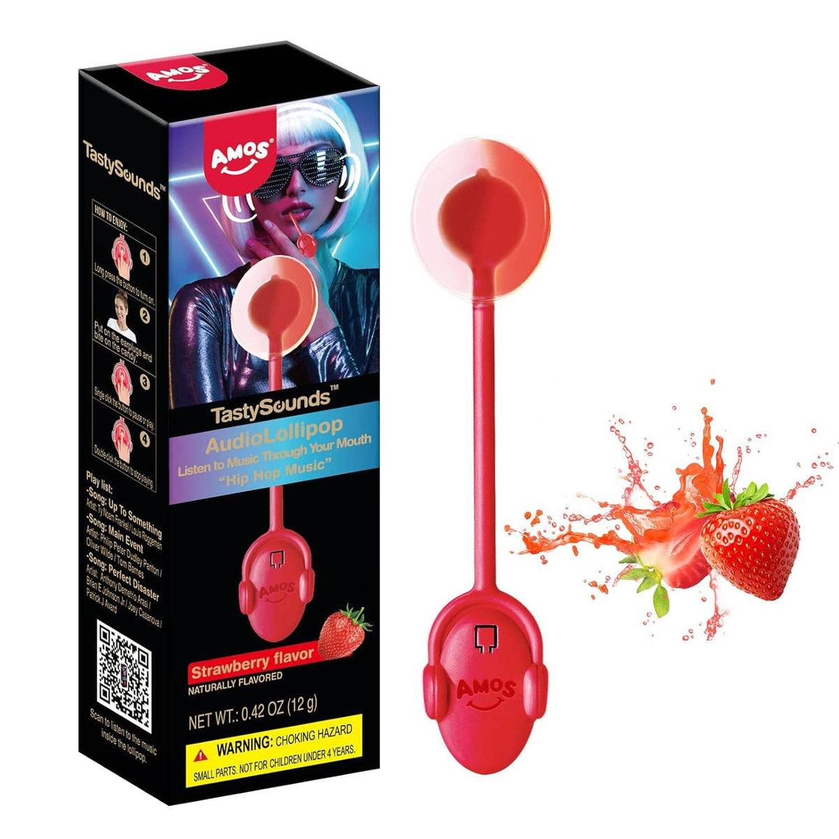 Music Lollipop Hip Hop | Strawberry