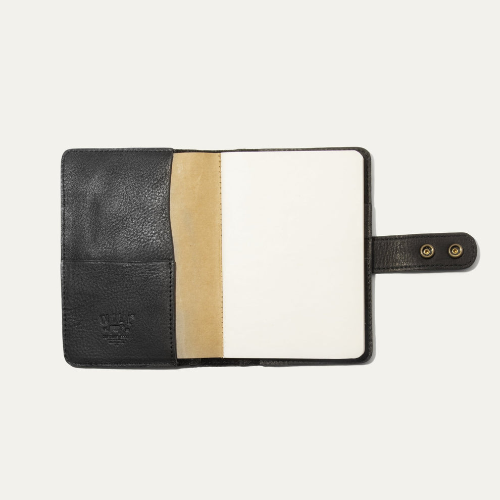 Small Leather Journal Cover | Black