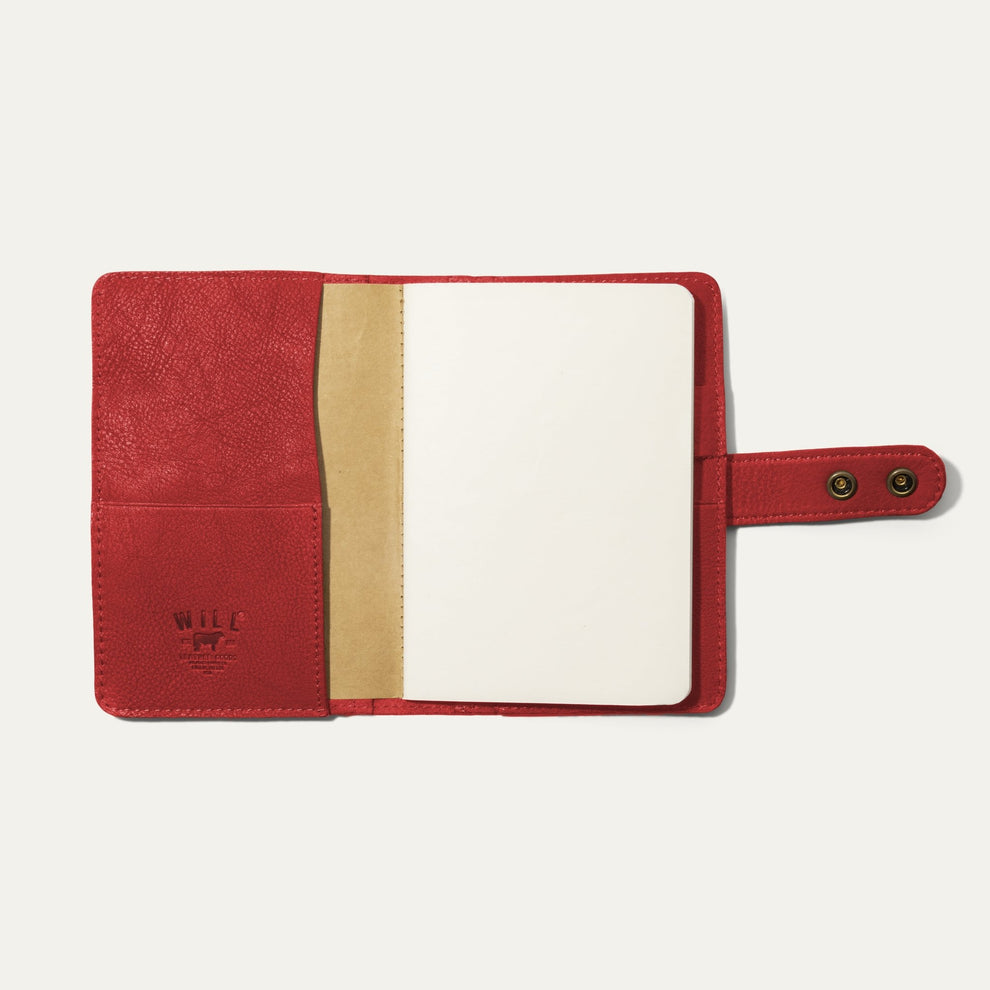Small Leather Journal Cover | Red