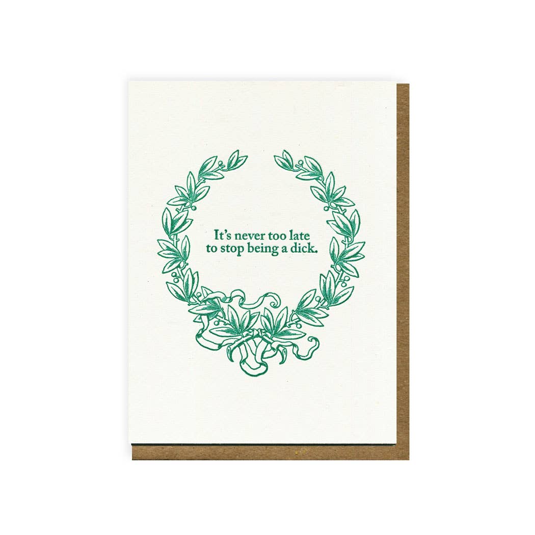 It's never too late Card