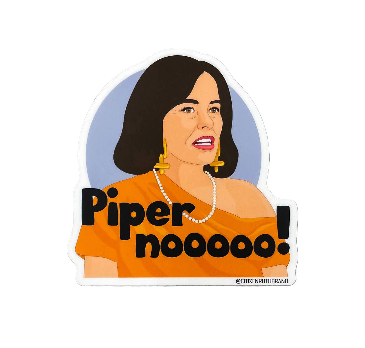 Piper No! Sticker