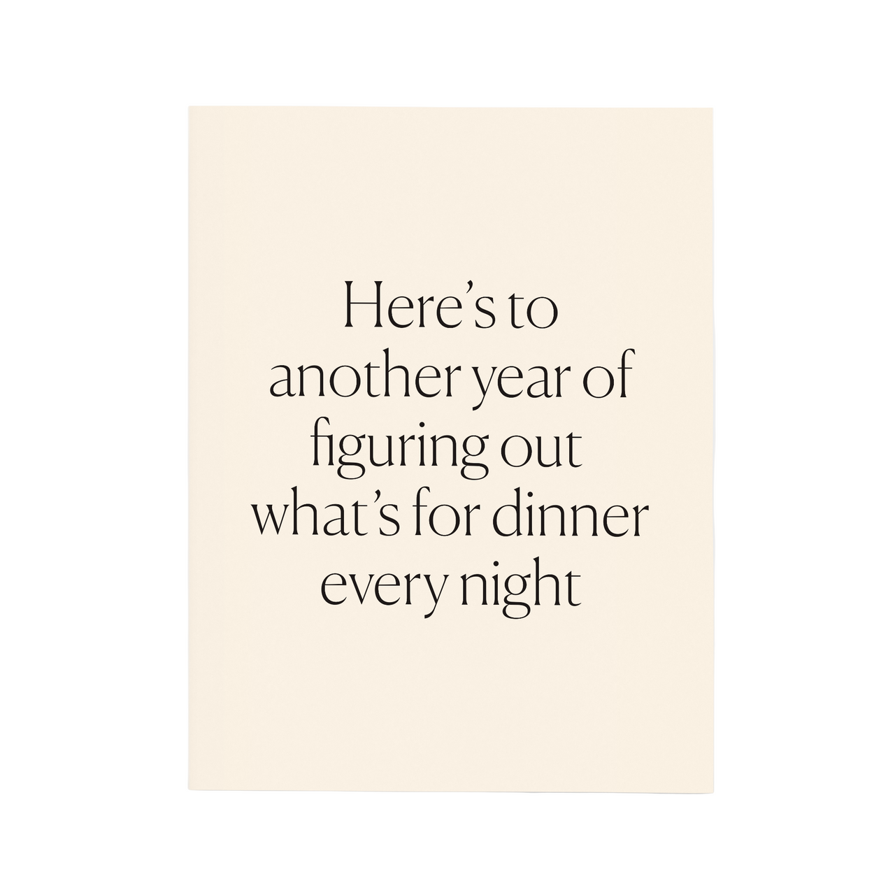 What’s For Dinner Card