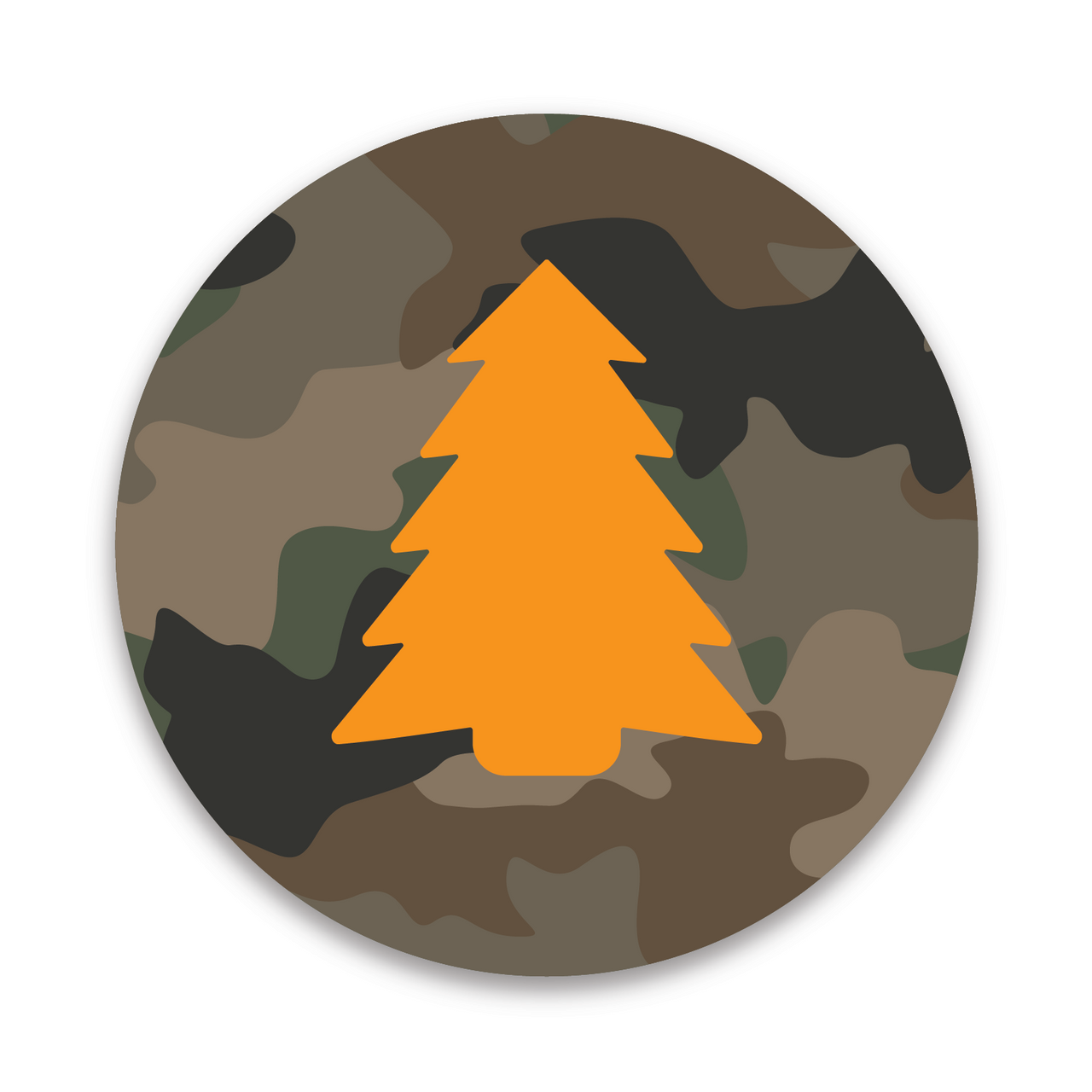 Hunter Orange Tree Sticker