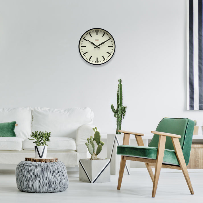 Factory Wall Clock | Black