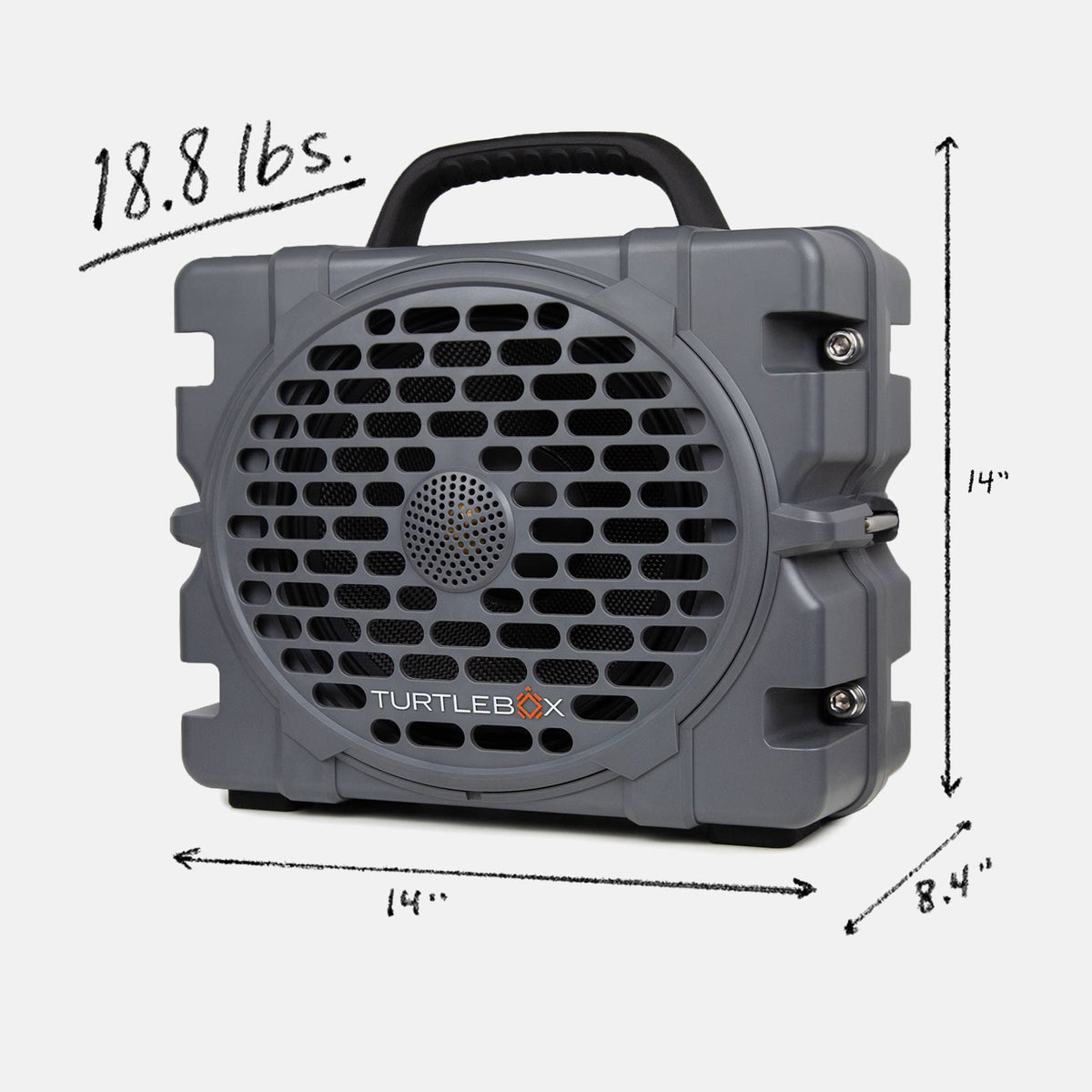 Turtlebox Grande | Thunderhead Gray