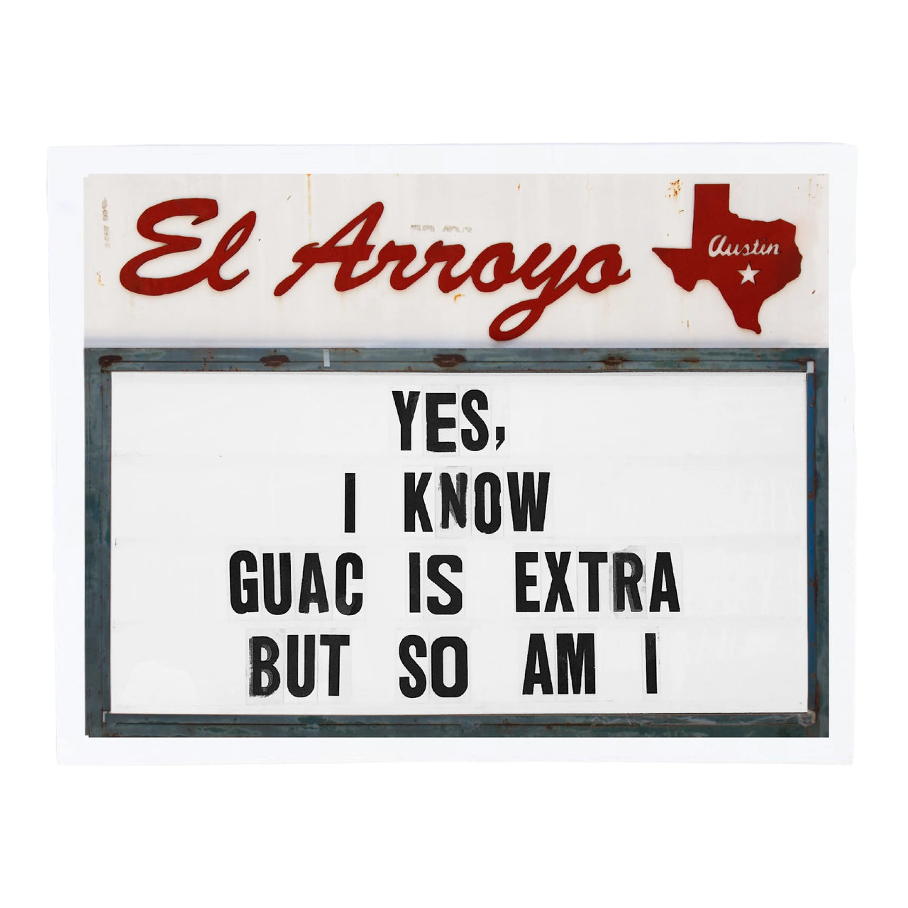 Guac is Extra Card