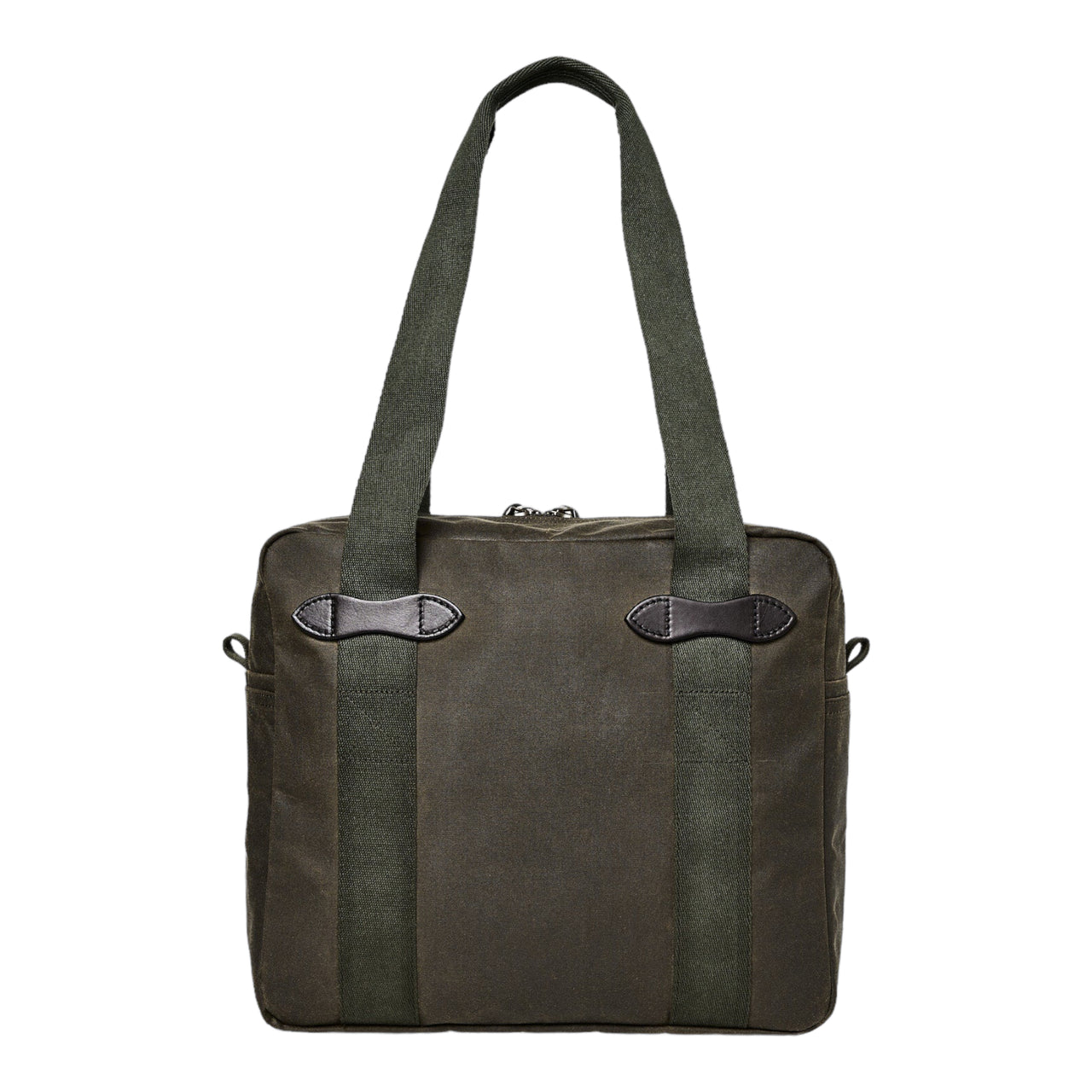 Tin Cloth Zippered Tote Bag | Otter Green