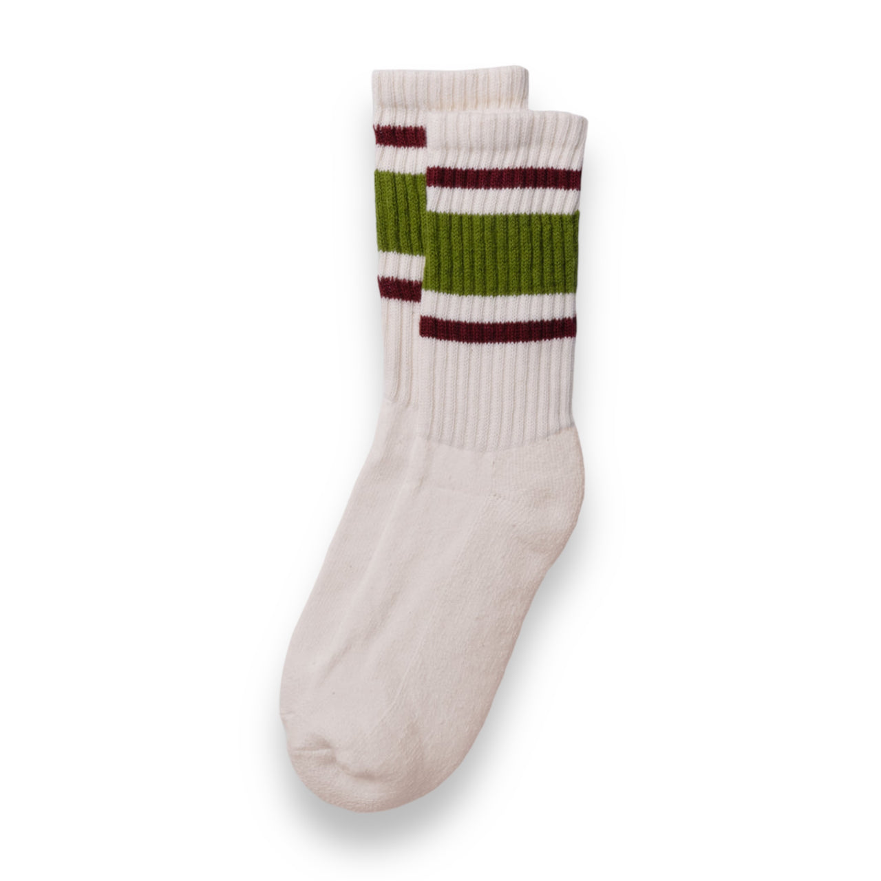 Retro Stripe Sock | Chive