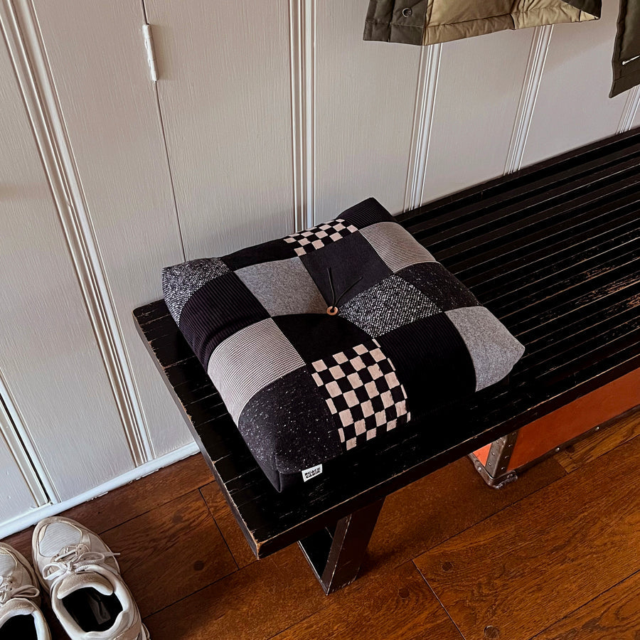 Froebel Indoor Pillow | Midnight Patchwork